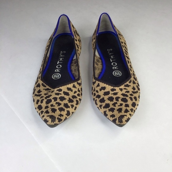 Rothy’s The Point Flats in Cheetah Print Size 7. - Picture 2 of 10
